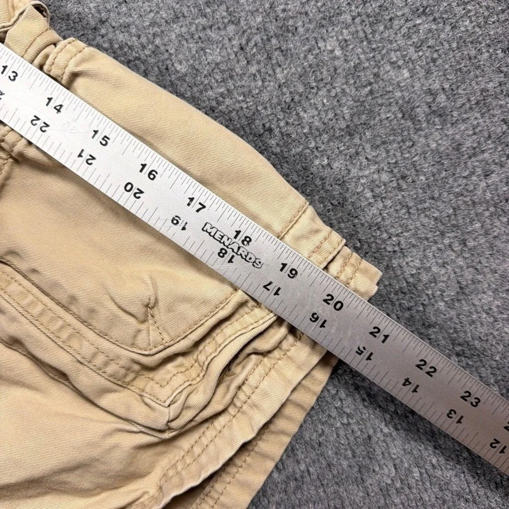 Lee Dungarees Cargo Shorts Mens 36 Tan Khaki Cotton Utility Relaxed Fit Hiking